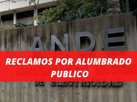 ANDE reclamos alumbrado publico