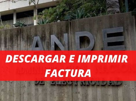 descargar e imprimir factura de ande