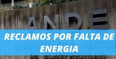 ande reclamos por falta de energia